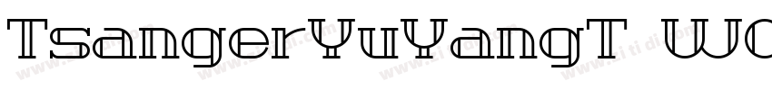 TsangerYuYangT WO3 2字体转换